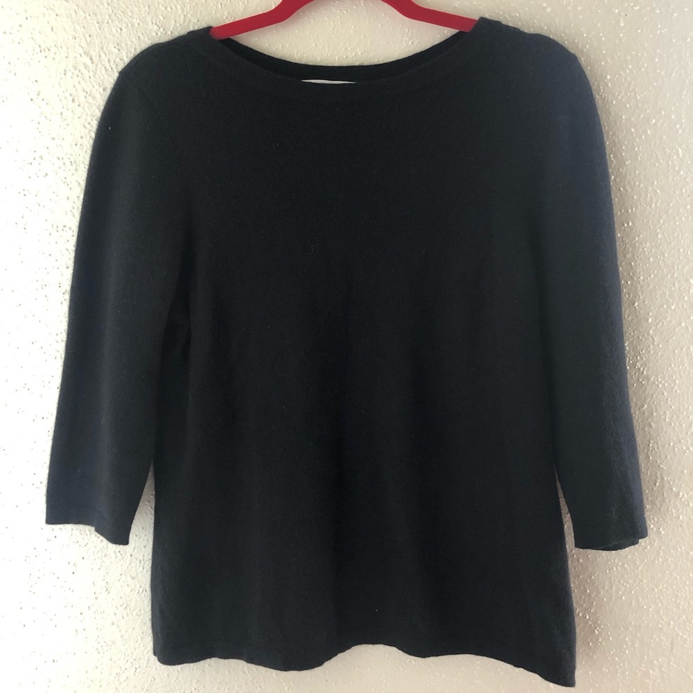 Josephine chaus cashmere sweater shirt